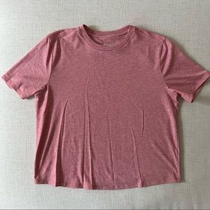 Outdoor Voices OV Sweatee Pink Short Sleeve Top
